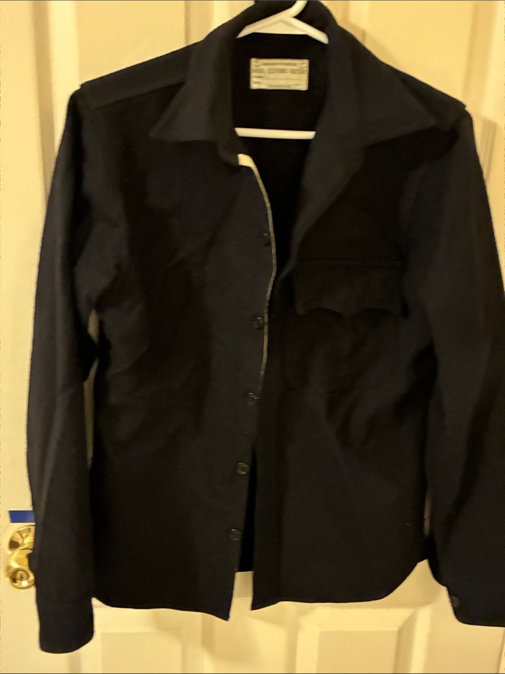 Men's Military-Style Field Jacket in Black